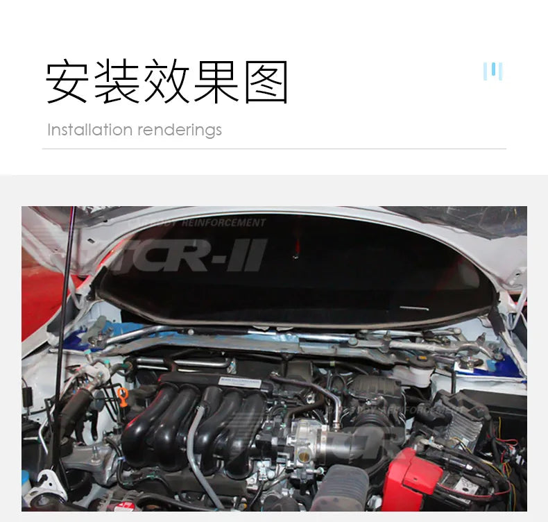 Front Strut Bar for Honda CITY 2015-2020 Suspension Cross Member Cross Member Lateral Stability Bar Control Arm Unsprung Weight