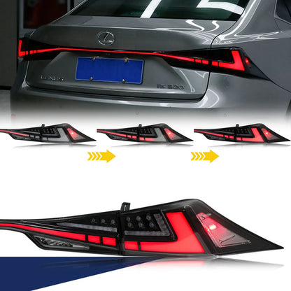 LED RGB Color-Change Tail Lights Assembly for Lexus IS250 IS350 IS300 IS200t ISF 2014-2020