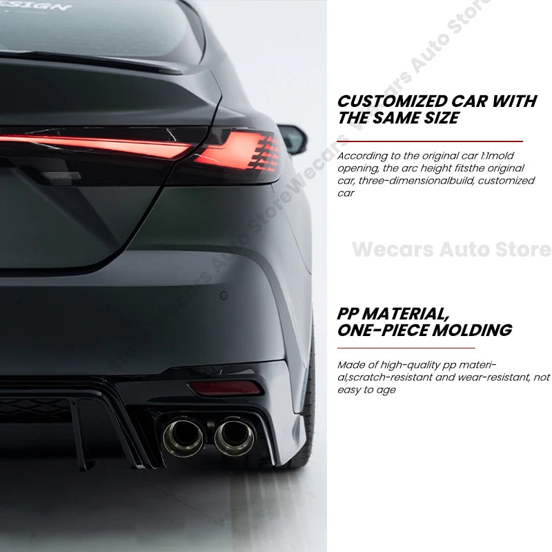 For Toyota 9th Camry 2024+ Rear Bumper Lip Sport Body Kits Yofer Style Rear Diffuser Exterior Upgrade Parts Car Accessories