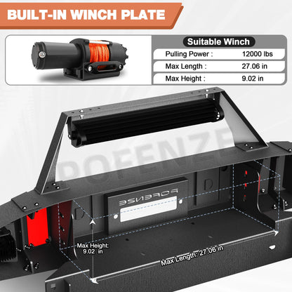 Heavy-Duty Front Bumper for Toyota FJ Cruiser 2007-2014