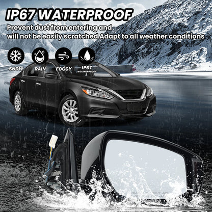 3 Pins Reraview Mirror Assembly For Nisaan Altima 2013 2014 2015-2018 Manual Folding Without Heated Side Mirror Car Accessories