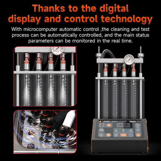 ANCEL ANJ400 GDI Fuel Injector Cleaner and Tester – 4-Injector
