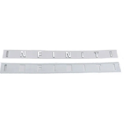 12.5x6cm ABS Rear Trunk Emblem Refit Badge For Infiniti Q50 FX35 Q30 G37 Q70 QX70 G35 Q60 QX50 QX60 QX80 Exterior Accessories