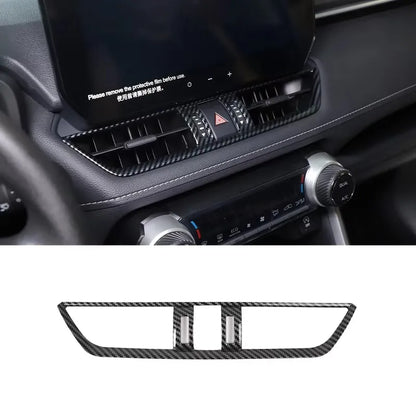 For Toyota RAV4 2020-2025 ABS Carbon Fiber Interior Kit Dashboard Console Gear Shift Panel Decoration Cover Trim Stickers