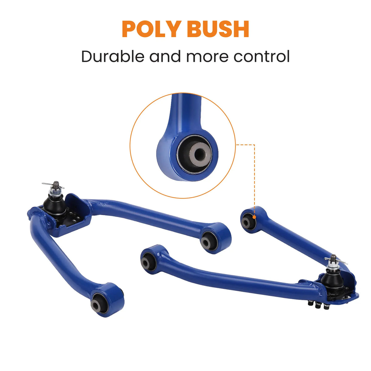 Front Upper Camber Control Arms with Ball Joints for Nissan 350Z 2003-2009 (Pair)