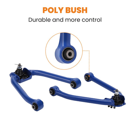 Front Upper Camber Control Arms with Ball Joints for Nissan 350Z 2003-2009 (Pair)