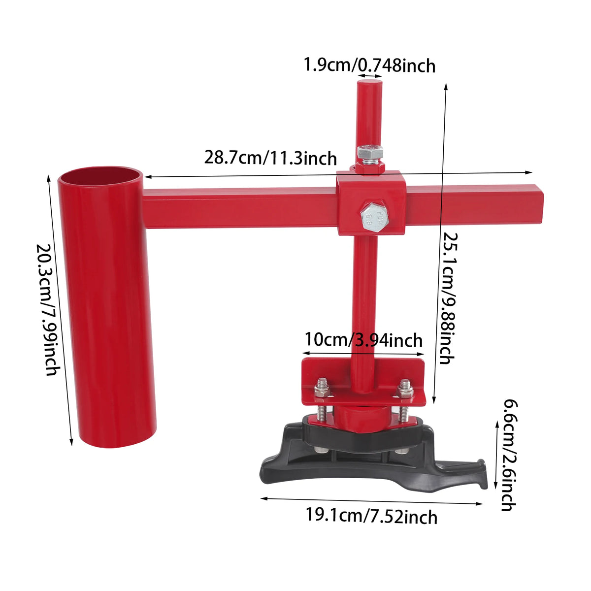 Manual Tire-Changing Adapter Kit with Duck Head – Listed for 16–21 Inches