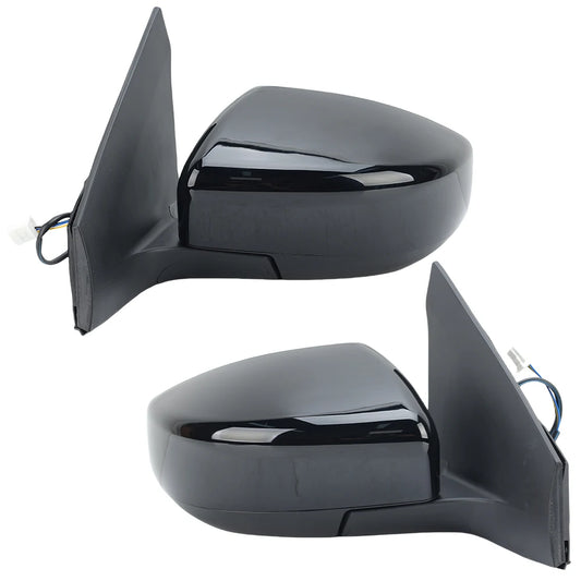 3 Pins Wing Side Mirror Assembly For Nissan Sentra 2013 2014 2015 2016-2019 Black Manual Folding Wing Mirror Car Accessories