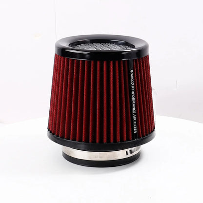 76MM 89MM 101MM High Flow Cold Cone Air Intake Filter 2.5inch 3inch 3.5inch Universal Car Air Filter Modification for Race Car
