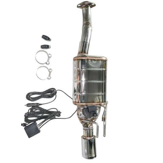 GFC Alexback exhaust muffler for Honda 8th gen Civic 1.8/2.0L Car electric valve exhaust system made of 304 stainless steel pipe