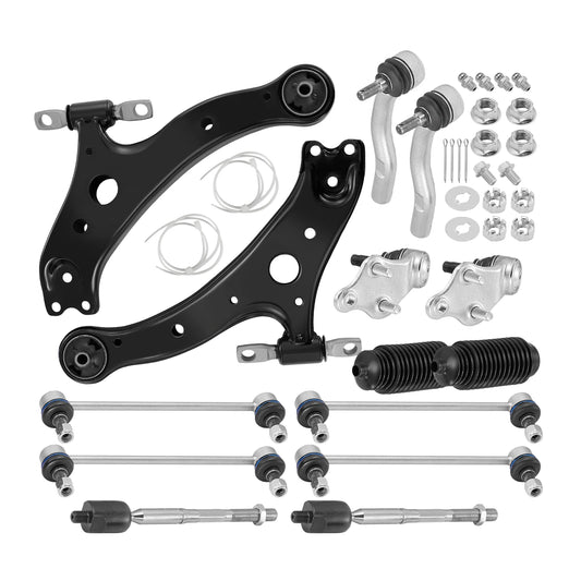 BDFHYK 14pcs Front Lower Control Arm Suspension Steering Kit with Boots for Toyota Camry 2007-2011 K620334 K620333 K500044