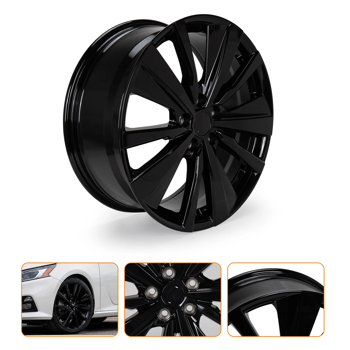 19'' x 8'' Replacement Wheel Rim Compatible With Nissan Altima 2019-2022, OEM Part #62785, Factory OEM Style Aluminum Wheel Rim