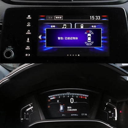 ZJCGO Parking Sensor Kit Car Parktronic Backlight Reverse Radar Monitor System for Honda CR-V CRV 2017 2018 2019 2020 2021 2022