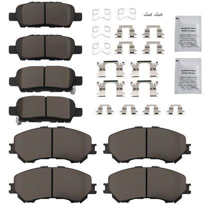 Front & Rear Ceramic Brake Pads for Nissan Rogue Sport 2017-2020