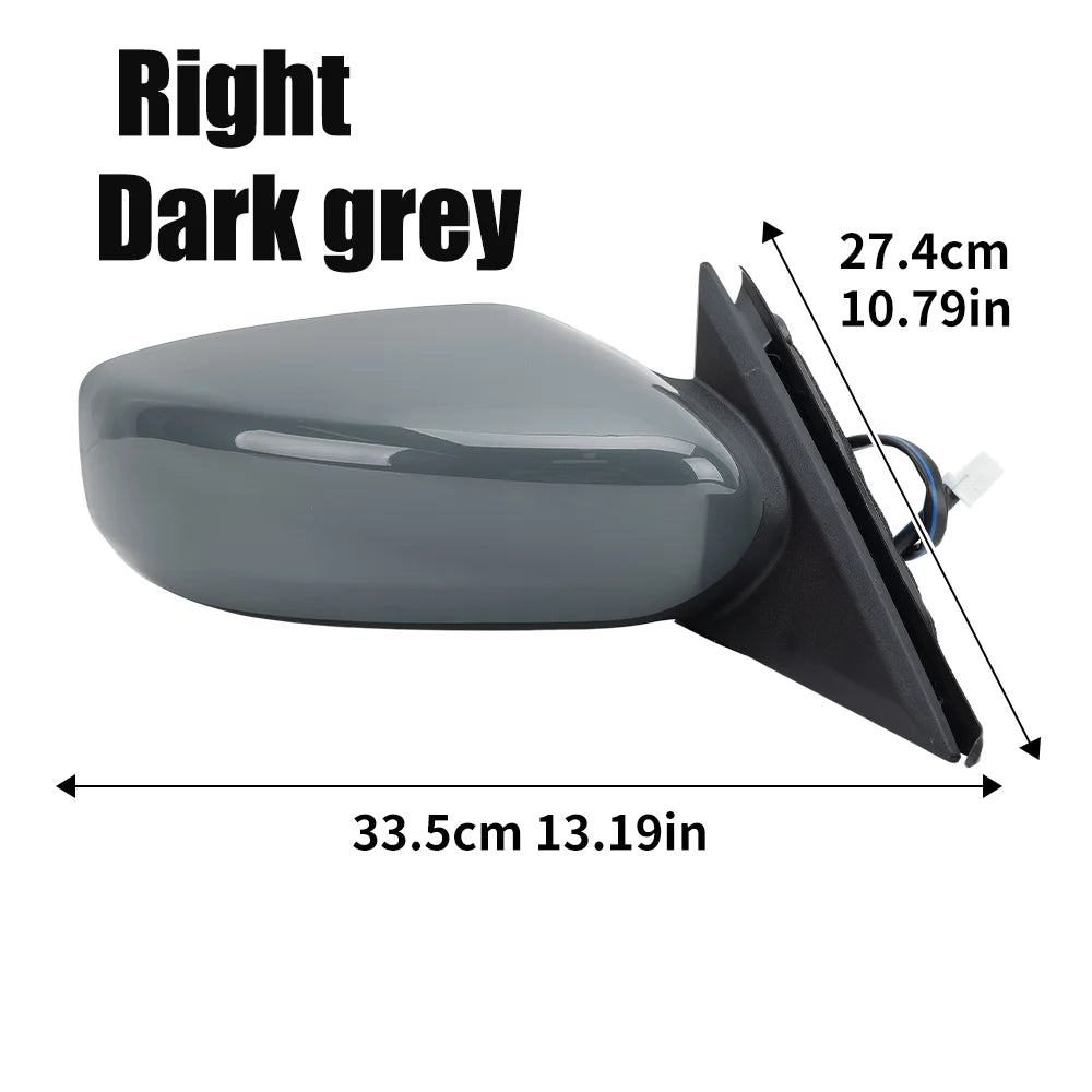3 Pins Side Mirror Assembly For Nissan Altima 2013 2014 2015 2016-2018 US Version Non-Foldable Rearview Mirror Car Accessories