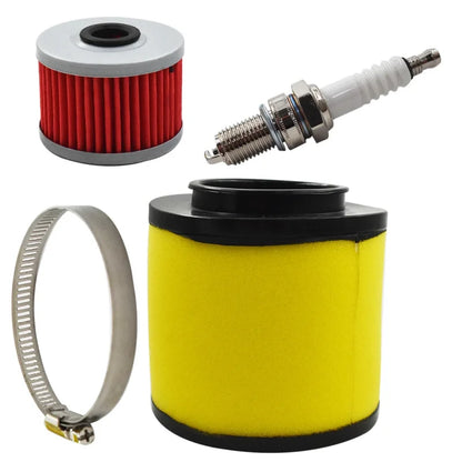 Air Oil Filter Spark Plug Kit For Honda FourTrax 300 TRX300 Rancher 350 Foreman 400 450  1988 1989 1990-2006 17254-HC5-900 HF113