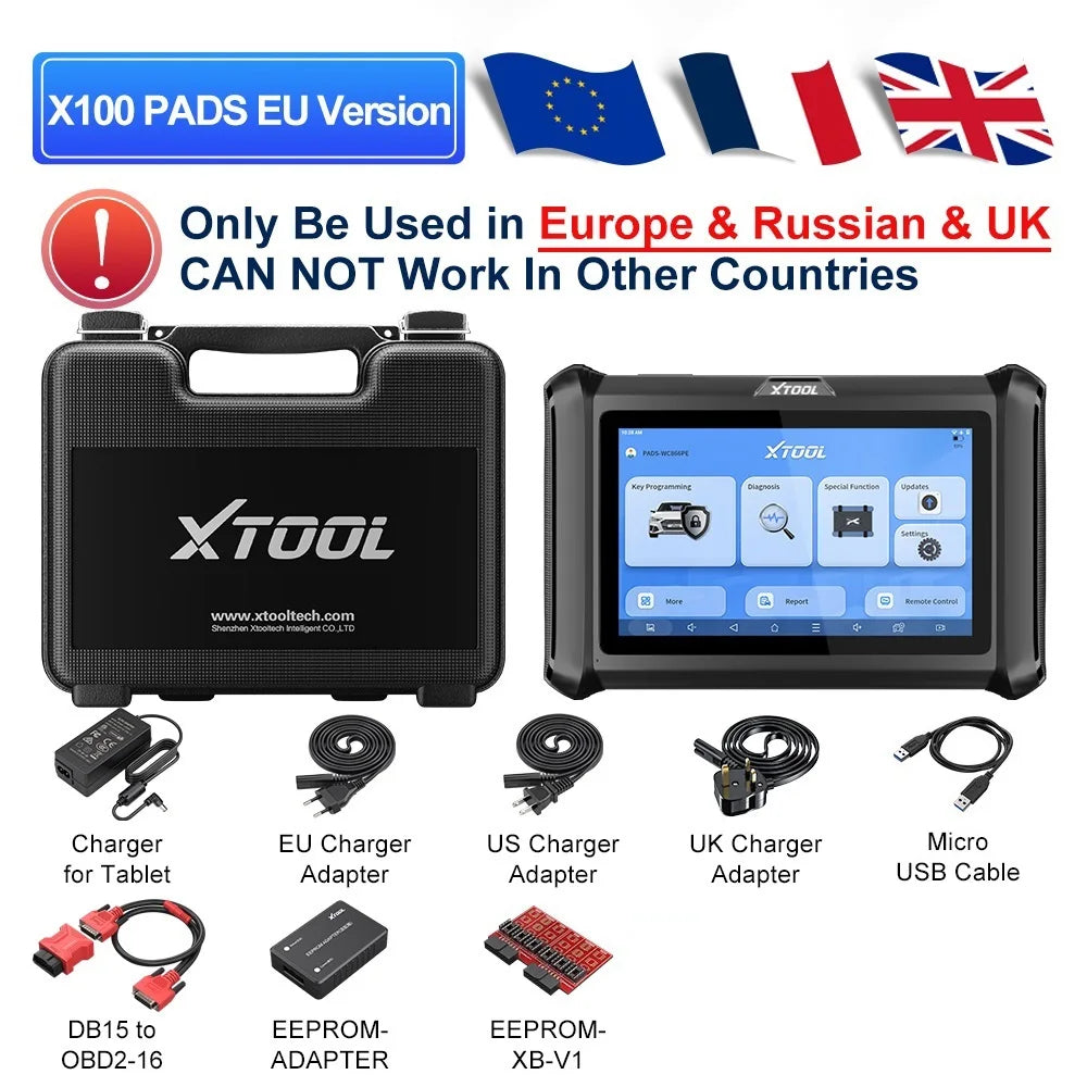 XTOOL X100 PADS V2.0 — Professional Key Programmer &amp; Full-System Diagnostic Scanner