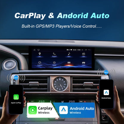Android 14 Wireless Carplay For Lexus IS 2009-2017 Car Multimedia Player Auto Radio GPS Navigation