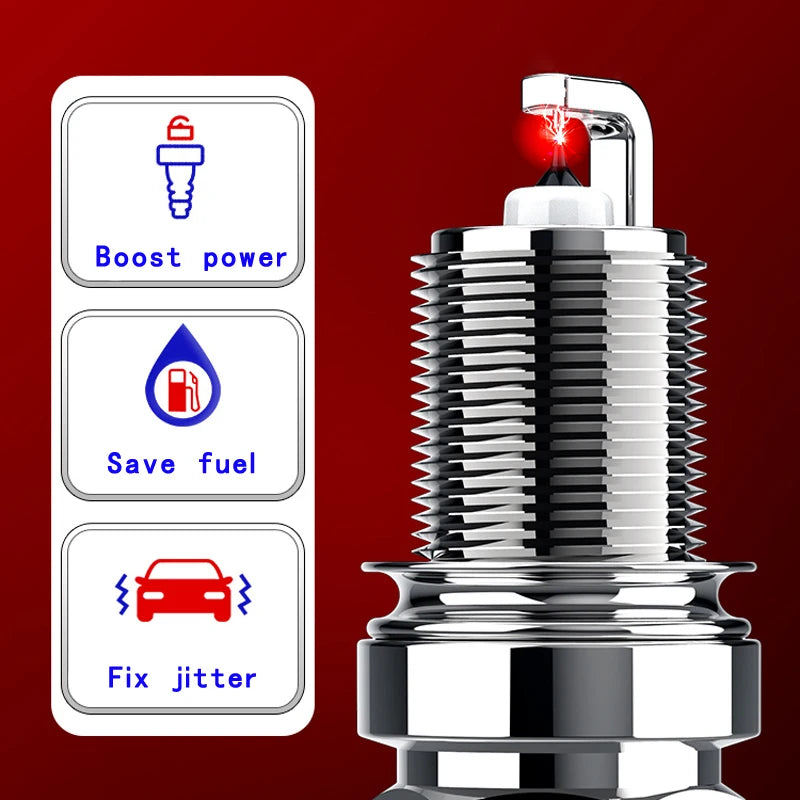 Spark Plugs for Nissan Primera / X-Trail / Teana 2.0L — K20HRU11 (Pack of 4)
