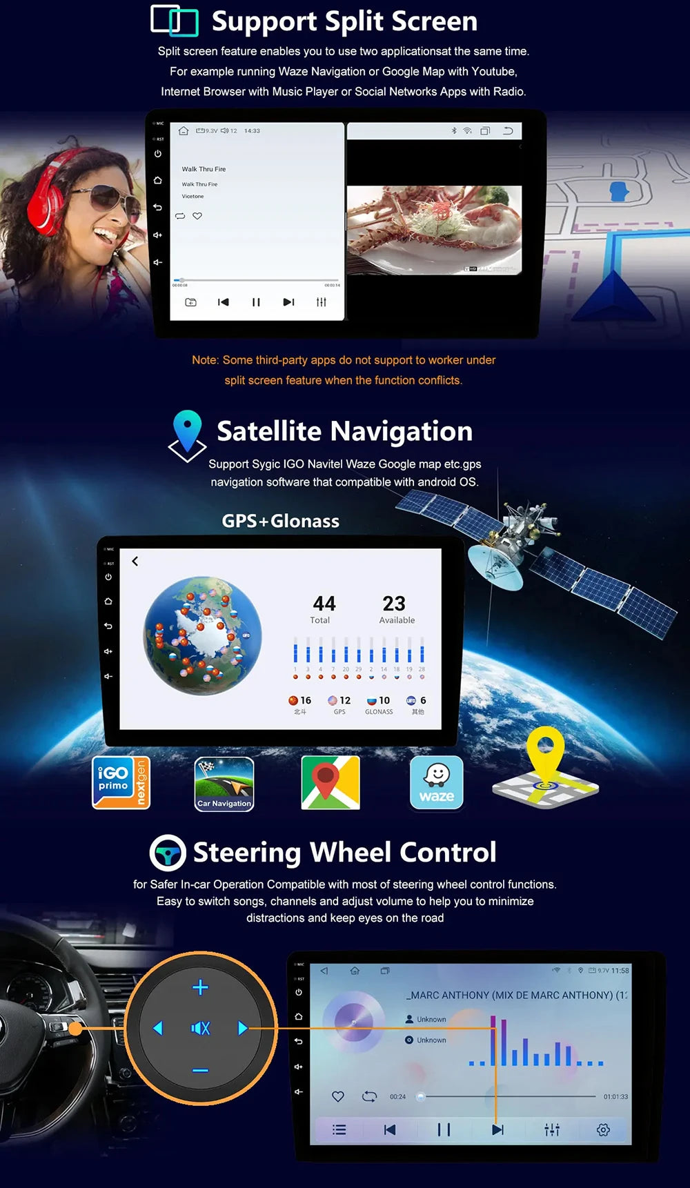 Android 16 Car Radio for Honda CRV 2012 2013 2014 2015 CR-V Car Multimedia Stereo Video Audio Autoradio GPS Player Carplay