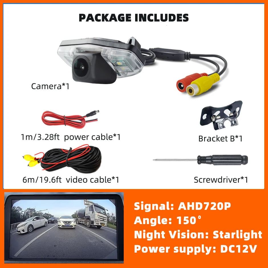 Starlight Night Backup Camera Rear View Reverse Cam AHD1080P or 720P CVBS for Honda Pilot Accord Civic EK FD Odyssey Acura TSX