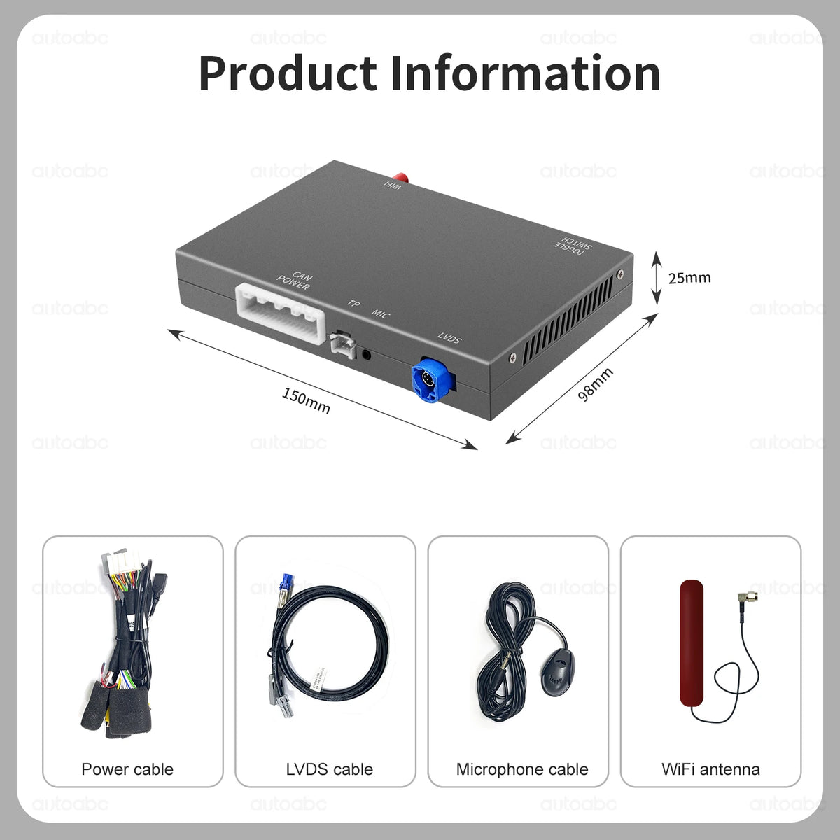 Wireless Apple Carplay For Acura TLX TLX-L MDX RDX RLX ILX 2014-2019 OEM CarPlay Adapter Upgrade Car Ai Box Android Auto Airplay