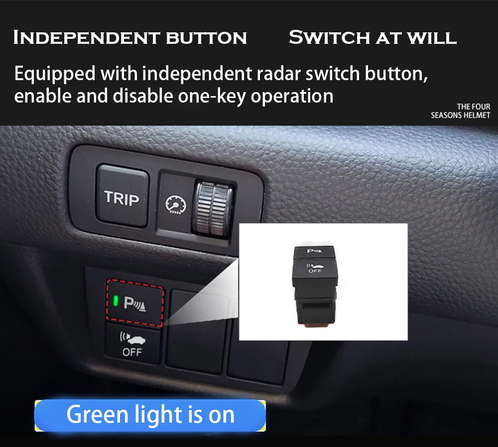 ZJCGO Parking Sensor Kit Car Parktronic Backlight Reverse Radar Monitor System for Honda CR-V CRV 2017 2018 2019 2020 2021 2022