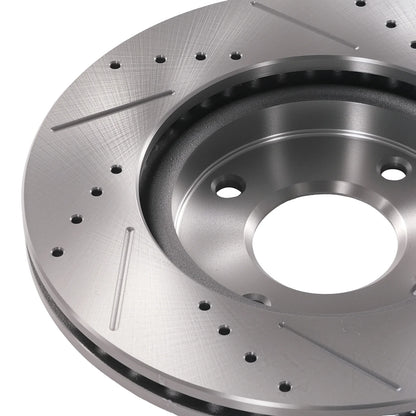 Front Vented Brake Rotors & Pads for Nissan Sentra / Versa 2007-2012 & Cube 2009-2014