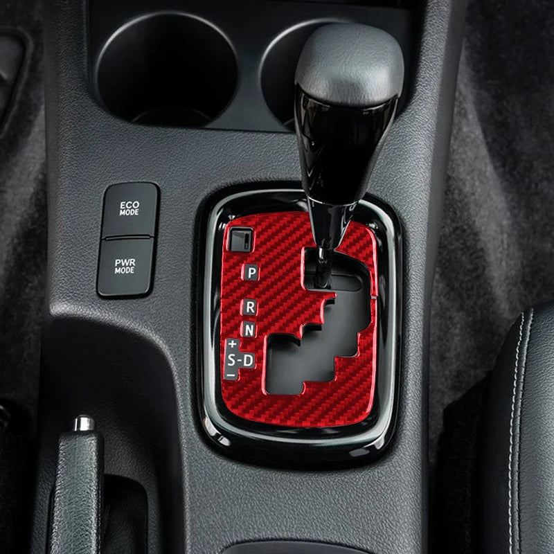 For Toyota Hilux 2015-2021 Carbon Fiber Central Control Gear Shift Indicator Panel Trim Cover Car Interior Decorative Stickers