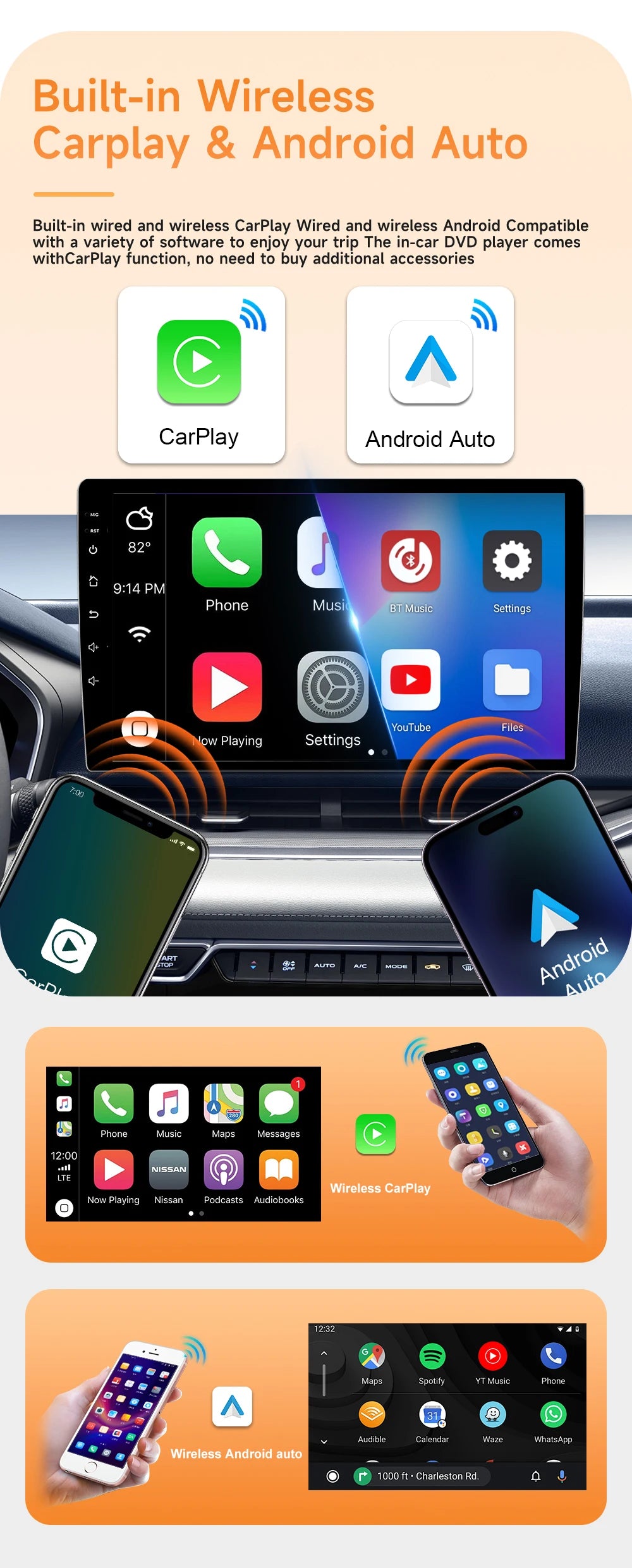 For Nissan Qashqai J11 X-Trail 3 T 32 2013 - 2017 Android 15 Car Multimedia Video CarPlay Auto Navigation GPS Radio Head Unit