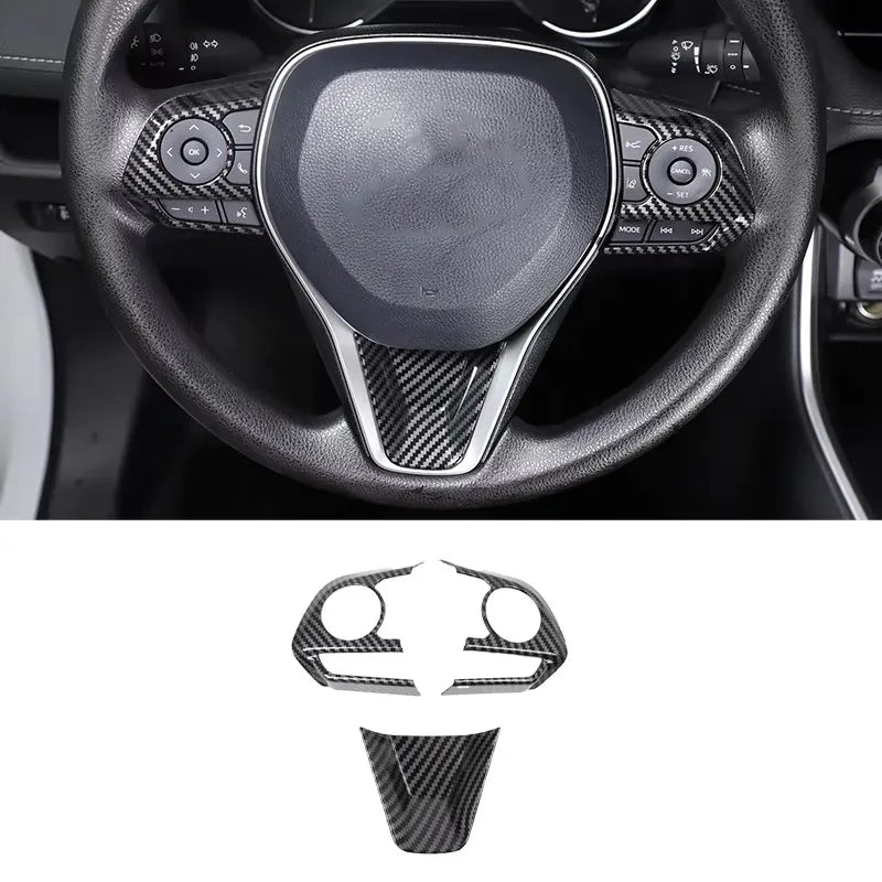 For Toyota RAV4 2020-2025 ABS Carbon Fiber Interior Kit Dashboard Console Gear Shift Panel Decoration Cover Trim Stickers