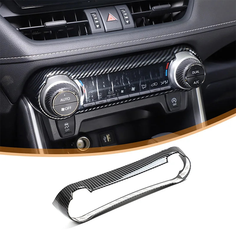 For Toyota RAV4 2020-2025 ABS Carbon Fiber Interior Kit Dashboard Console Gear Shift Panel Decoration Cover Trim Stickers