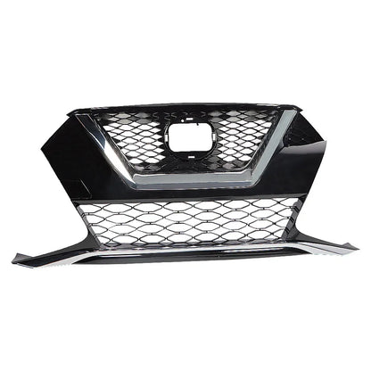 Grille Bumper For 2019-2021 Nissan Maxima Front Plastic Black Chrome Durable