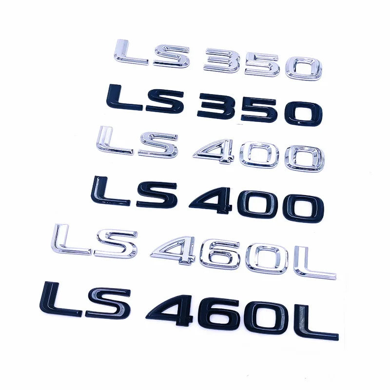 Trunk Letter Emblem for Lexus LS – ABS Adhesive Badge