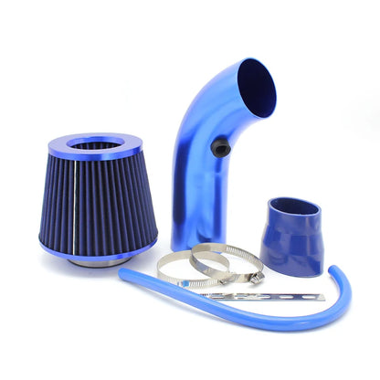 3"  76mm Universal Car Racing Cold Air Intake System Turbo Induction Pipe Tube Kit Cone High Flow Performace Air Filter Inlet