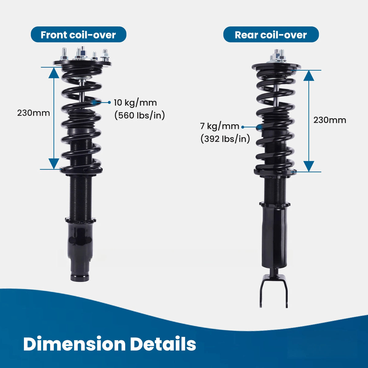 Full Coilovers Lowering Kit for Honda Accord 2008-2012 & Acura TSX 2009-2014