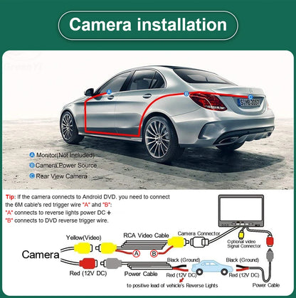 QXNY Backup Camera Rear View Reverse AHD1080P/720P Cam Parking Safety Fits Toyota Corolla Yaris Vios Prius Camry Fortuner Avensi