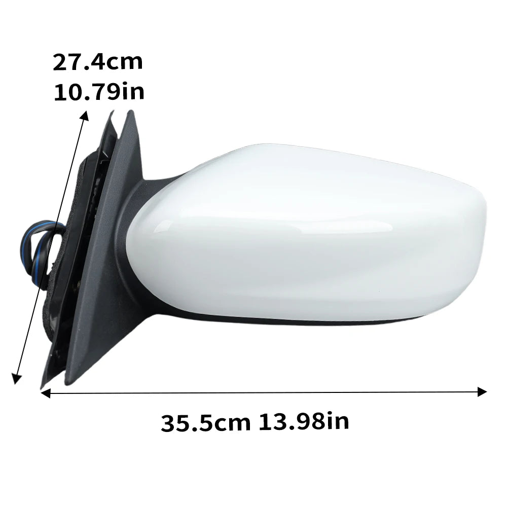 3 Pins Side Mirror Assembly For Nissan Altima 2013 2014 2015 2016-2018 US Version Non-Foldable Rearview Mirror Car Accessories