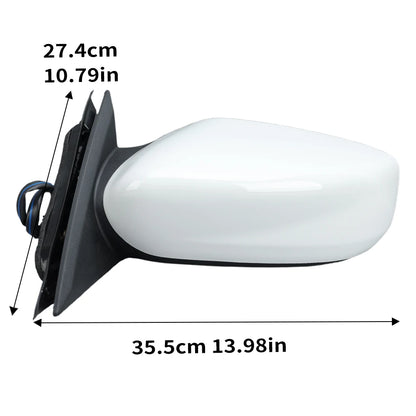 3 Pins Side Mirror Assembly For Nissan Altima 2013 2014 2015 2016-2018 US Version Non-Foldable Rearview Mirror Car Accessories