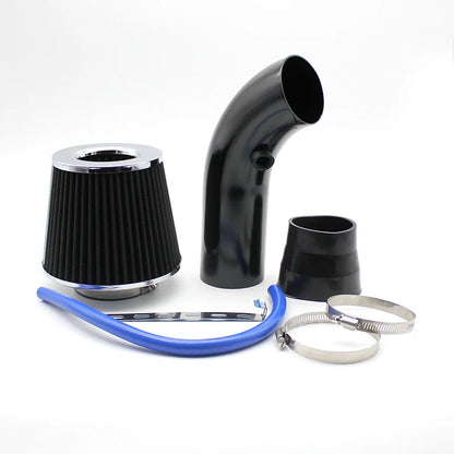 3"  76mm Universal Car Racing Cold Air Intake System Turbo Induction Pipe Tube Kit Cone High Flow Performace Air Filter Inlet