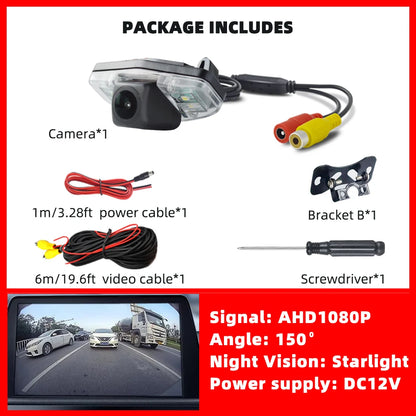 Starlight Night Backup Camera Rear View Reverse Cam AHD1080P or 720P CVBS for Honda Pilot Accord Civic EK FD Odyssey Acura TSX