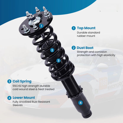 Full Coilovers Lowering Kit for Honda Accord 2008-2012 & Acura TSX 2009-2014