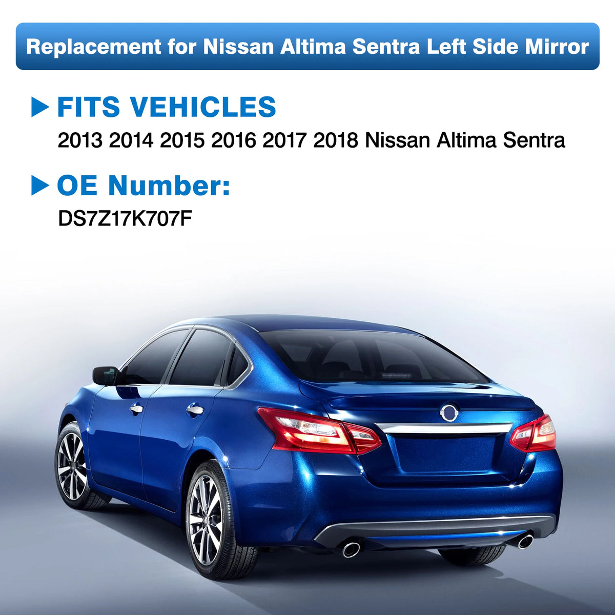 Heated Side Mirror Glass Rearview Mirror for Nissan Altima Sentra 2013 2014 2015 2016 2017 2018 USA Model 963663TH0A 963653TH0A