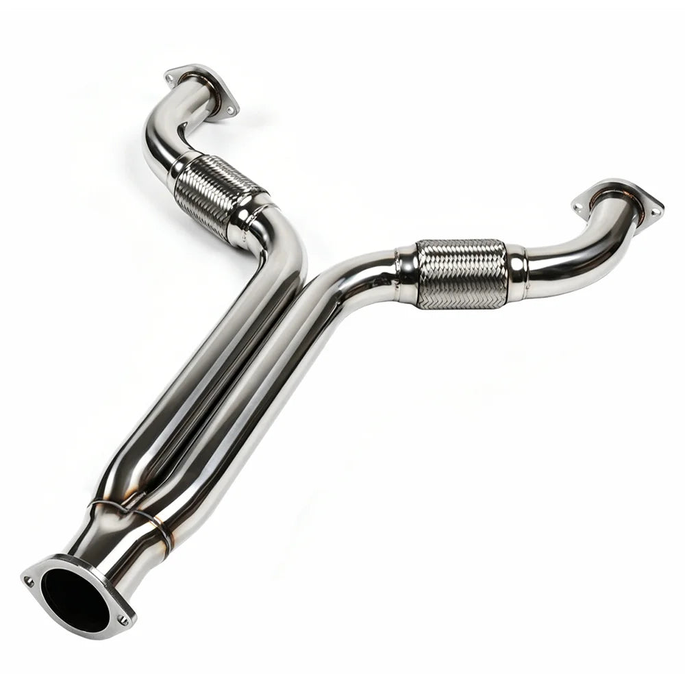 Stainless Steel Exhaust Y-Pipe Header Mid Pipe for 2003-2009 Nissan 350Z Z33 / Infiniti G35 V35 350GT VQ35DE Engine Direct Fit