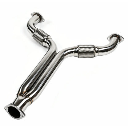 Stainless Steel Exhaust Y-Pipe Header Mid Pipe for 2003-2009 Nissan 350Z Z33 / Infiniti G35 V35 350GT VQ35DE Engine Direct Fit