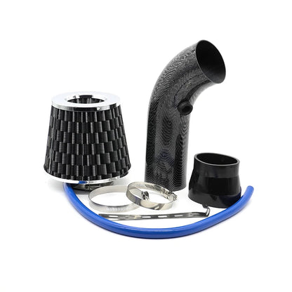 3"  76mm Universal Car Racing Cold Air Intake System Turbo Induction Pipe Tube Kit Cone High Flow Performace Air Filter Inlet